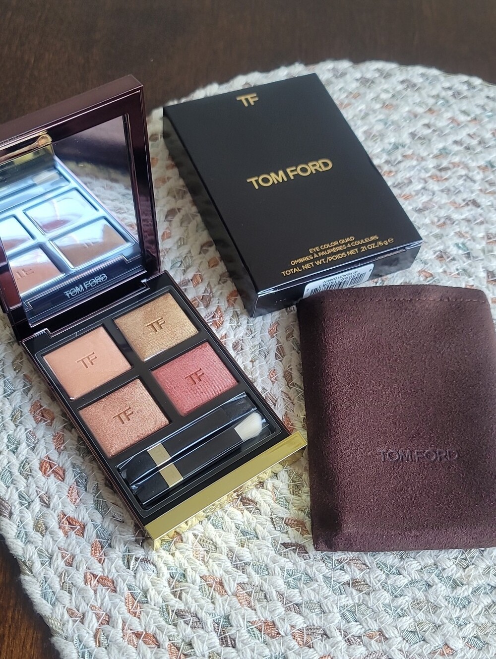 Tom Ford Quad Eyeshadow Palette — Pink, Peach & Gold Tones